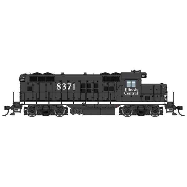 Walthers Mainline HO Scale EMD GP9 Phase II Chopped Nose DC Illinois Central #8371