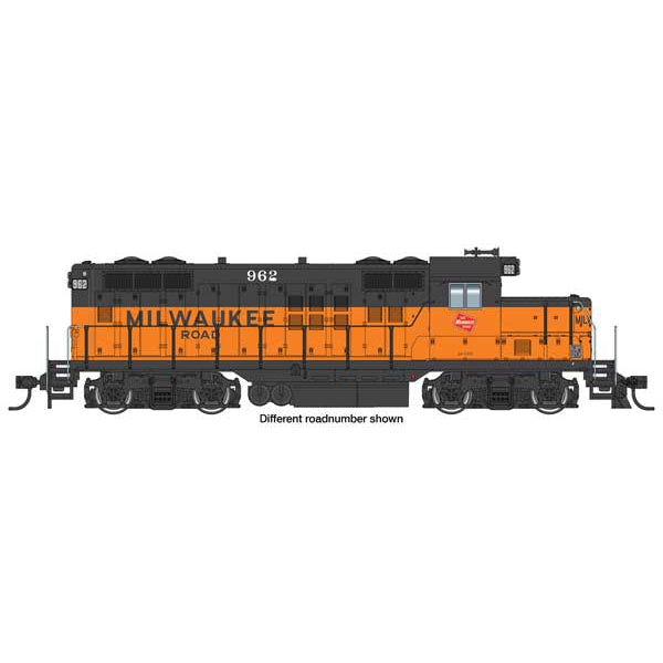 Walthers Mainline HO Scale EMD GP9 Phase II Chopped Nose DC Milwaukee Road #971