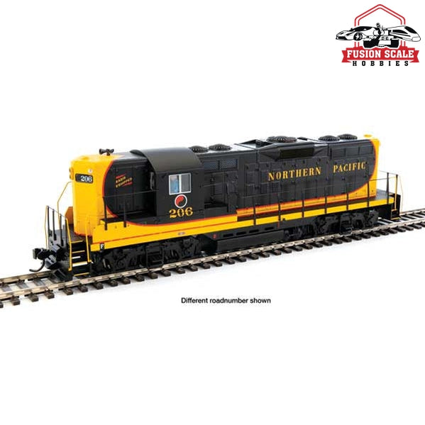 Walthers Mainline HO Scale EMD GP9 Phase II with High Hood Standard DC Northern Pacific #210