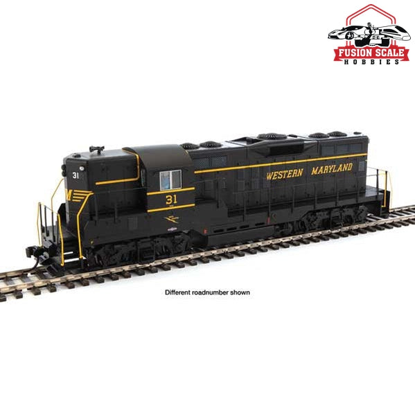 Walthers Mainline HO Scale EMD GP9 Phase II with High Hood Standard DC Western Maryland #37