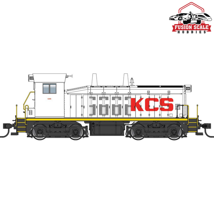 Walthers Mainline HO Scale EMD SW7 Standard DC Kansas City Southern #4305 (Phase II; white, red, yellow)