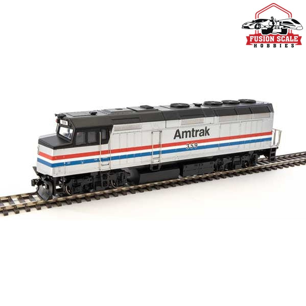 Walthers Mainline HO Scale EMD F40PH ESU Sound and DCC Amtrak(R) #359 (Phase III; Equal Red, White, Blue Stripes)