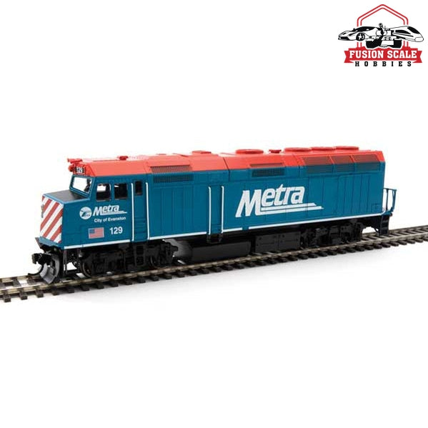 Walthers Mainline HO Scale EMD F40PH ESU Sound and DCC Metra #129