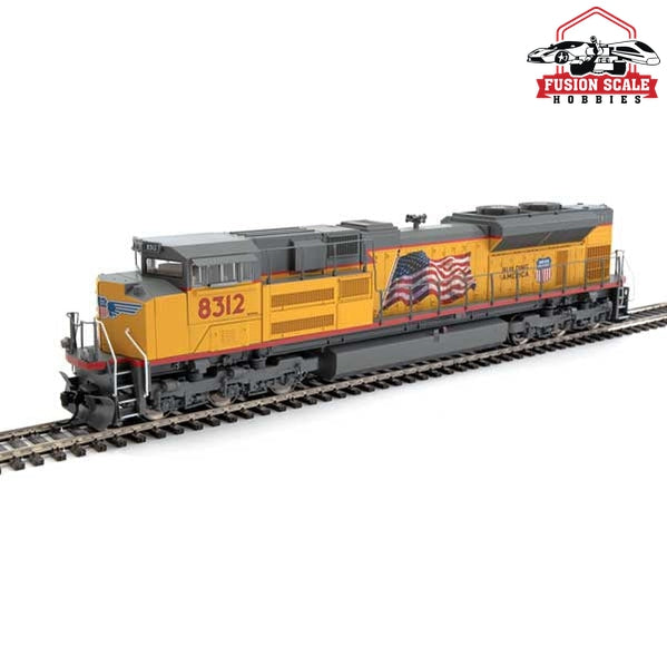 Walthers Mainline HO Scale EMD SD70ACe ESU(R) Sound & DCC Union Pacific(R) #8312 (Armour Yellow, gray; Red Sill, U.S. Flag, High Headlig