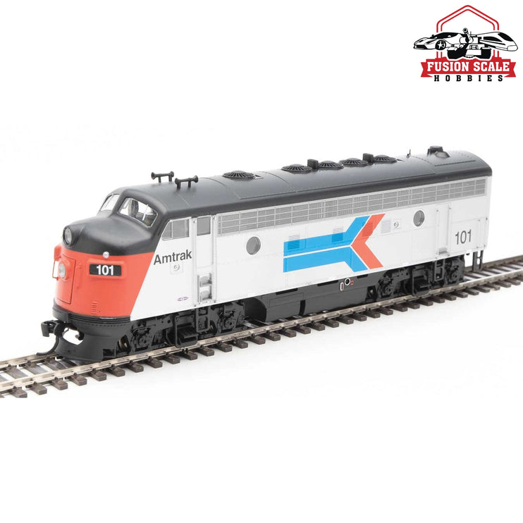 Walthers Mainline HO Scale EMD F7A ESU Sound and DCC Amtrak(R) #101 (Phase I; silver, red, blue, black)