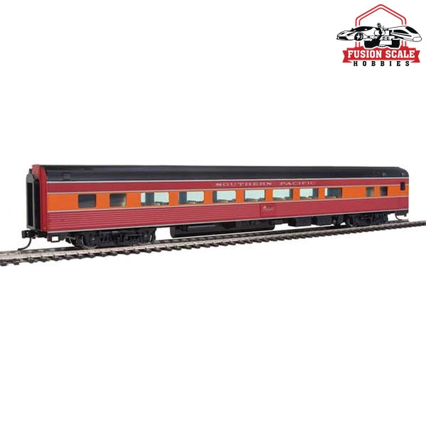 Walthers Mainline HO Scale 85' Budd Large-Window Coach Ready to Run Southern Pacific(TM) (Daylight; red, orange, black)