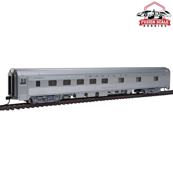 Walthers Mainline HO Scale 85' Budd 10-6 Sleeper Ready to Run Santa Fe (silver)