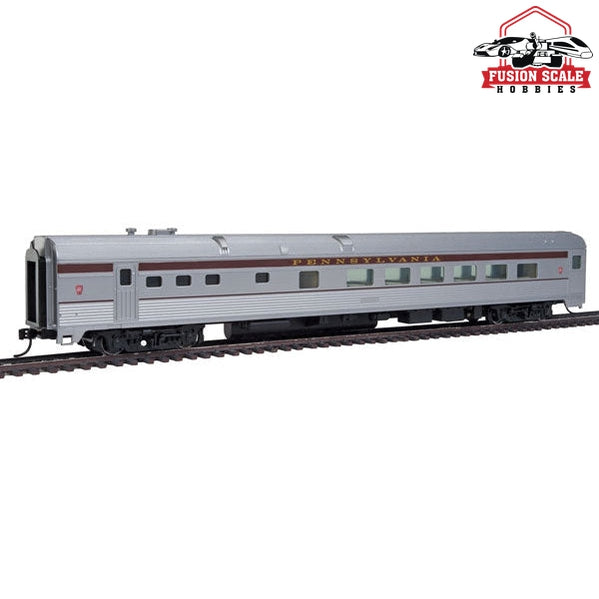 Walthers Mainline HO Scale 85' Budd Diner Ready to Run Pennsylvania Railroad (silver, Tuscan)