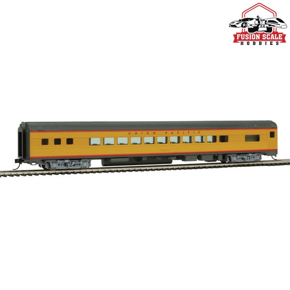 Walthers Mainline HO Scale 85' Budd Small-Window Coach Ready to Run Union Pacific(R) (Armour Yellow, gray)