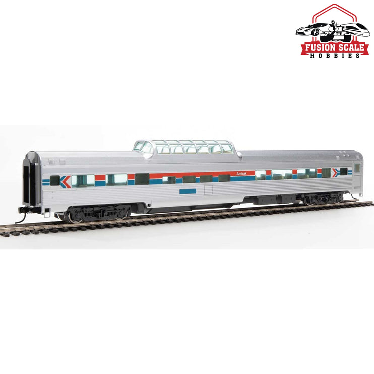 Walthers Mainline HO Scale 85' Budd Dome Coach Ready to Run Amtrak(R) Phase I