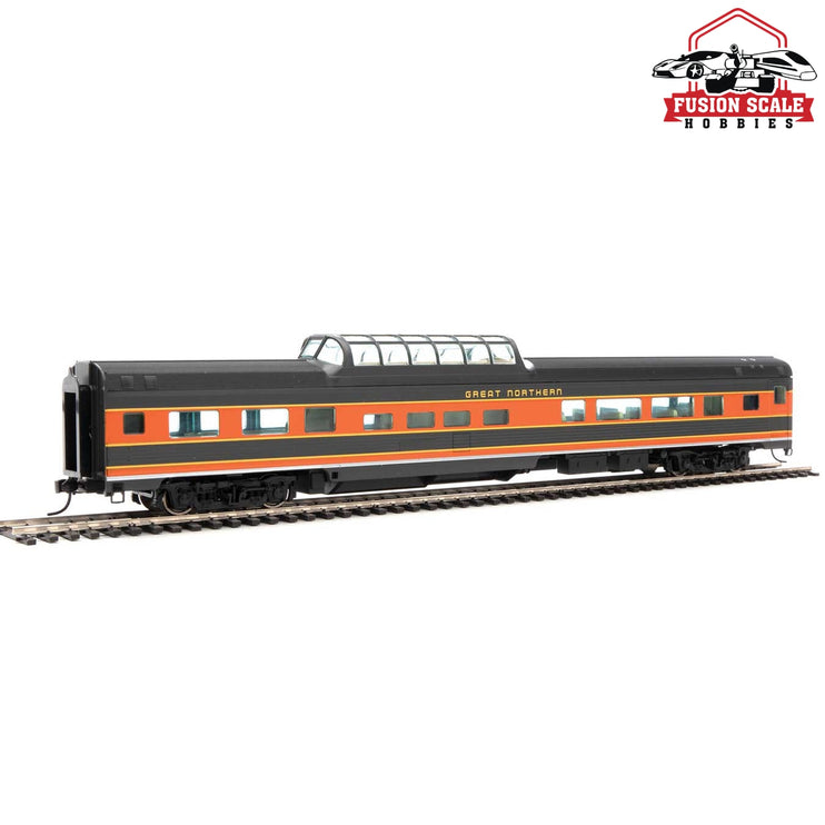 Walthers Mainline HO Scale 85' Budd Dome Coach Ready to Run Great Northern