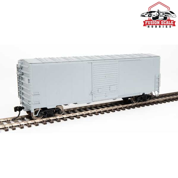 Walthers Mainline HO Scale 40' ACF Modernized Welded Boxcar w/8' Youngstown Door Ready to Run Undecorated