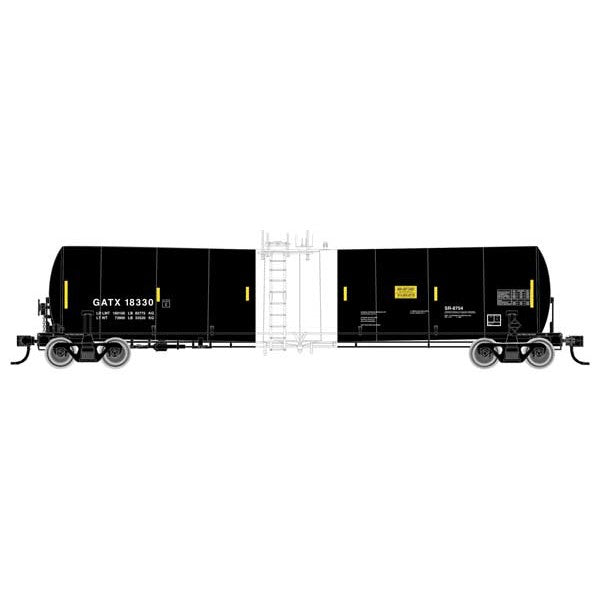 Walthers Mainline HO Scale Trinity 25,000-Gallon Tank Car GATX #18330