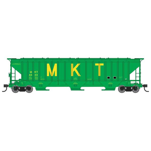 Walthers Mainline HO Scale Trinity 4750 3-Bay Covered Hopper Missouri-Kansas-Texas(TM) #4523