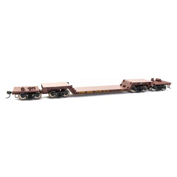 Walthers Mainline 8-axle Depressed Center Flatcar flat CNW #48012