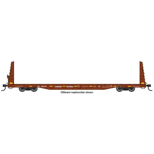 Walthers Mainline HO Scale  68' Bulkhead Flat Car CN #622409