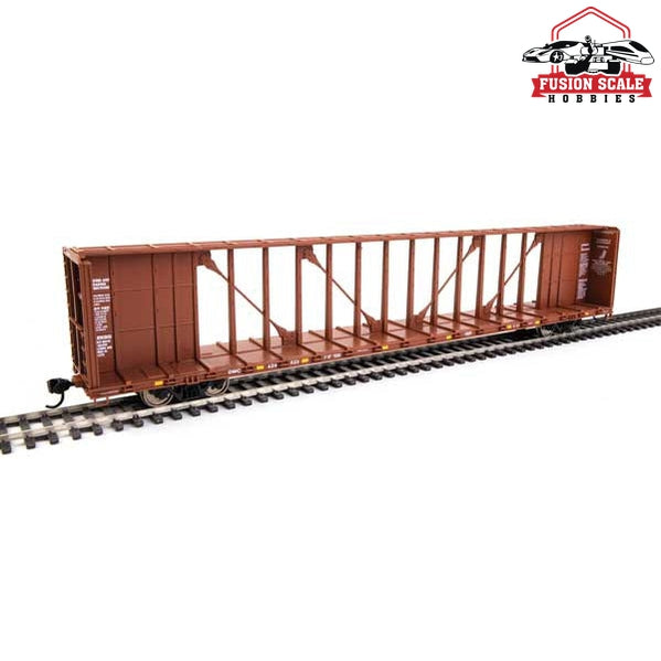 Walthers Mainline HO Scale 72' Centerbeam Flatcar w/Standard Beam Ready to Run Duluth, Winnipeg & Pacific #626522