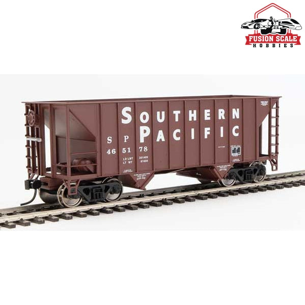 Walthers Mainline HO Scale 34' 100-Ton 2-Bay Hopper Ready to Run Southern Pacific(TM) #495178