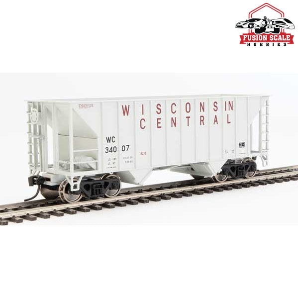 Walthers Mainline HO Scale 34' 100-Ton 2-Bay Hopper Ready to Run Wisconsin Central #34007