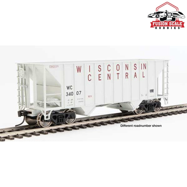 Walthers Mainline HO Scale 34' 100-Ton 2-Bay Hopper Ready to Run Wisconsin Central #34023