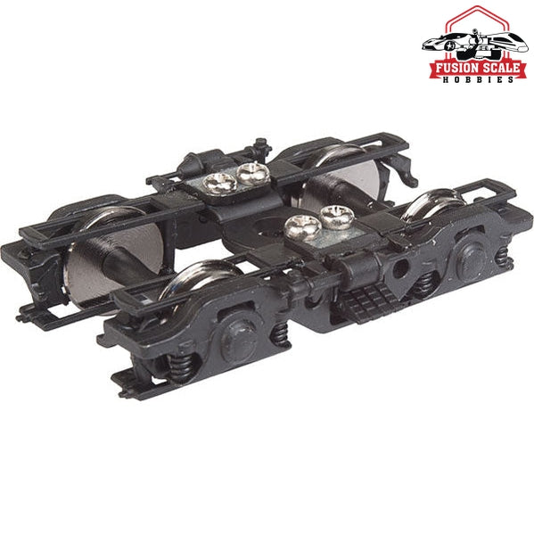 Walthers Proto HO Scale GSC 43-R Metal Passenger Trucks w/RP-25 Metal Wheels Black - 1 Pair