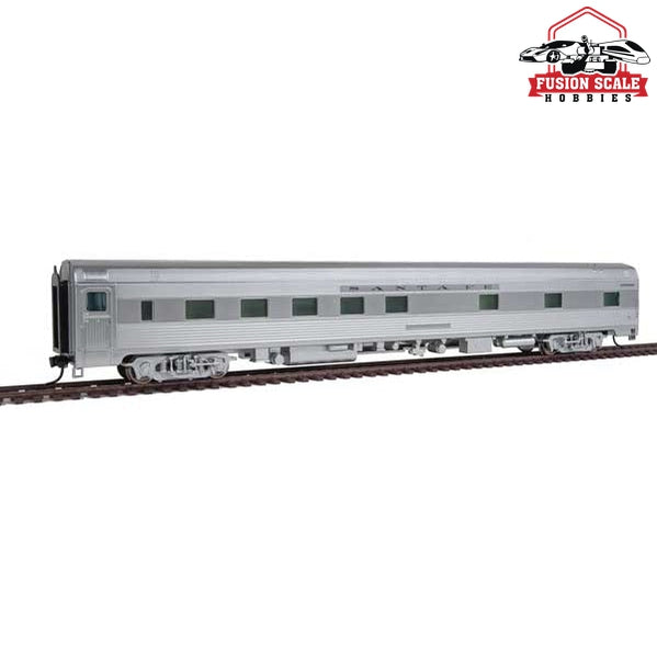 Walthers Proto HO Scale 85' Budd Pine Series 10-6 Sleeper - Ready to Run Santa Fe (Real Metal Finish, Includes Decals)