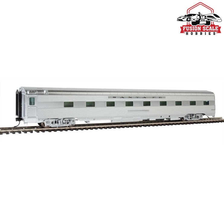 Walthers Proto HO Scale 85' Pullman-Standard Regal Series 4-4-2 Sleeper - Ready to Run Santa Fe (Real Metal Finish, Includes Decals)