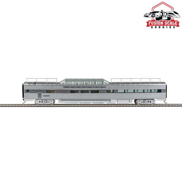 Walthers Proto HO Scale 85' Pullman-Standard Pleasure Dome Bar Lounge - Ready to Run Santa Fe (Real Metal Finish, Includes Decals)