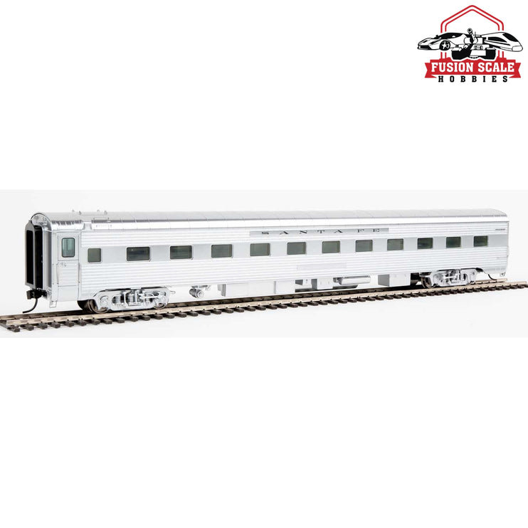 Walthers Proto HO Scale 85' Pullman-Standard Indian Series 11-double Bedroom Sleeper Santa Fe (Real Metal Finish, Includes Decals)