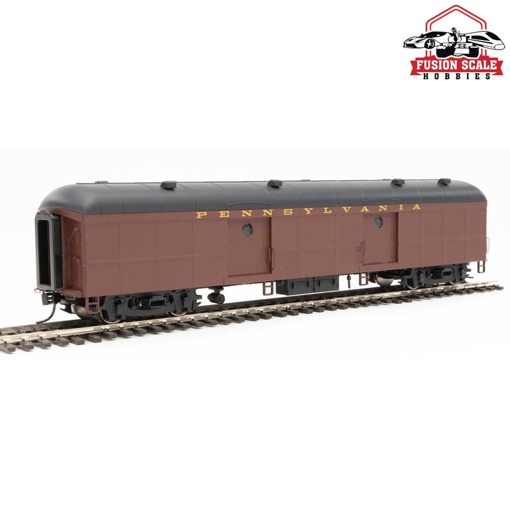 Walthers Proto HO Scale 60' Pennsylvania Class B60b Baggage Car w/Standard Doors Pennsylvania Railroad (Tuscan, black; Dulux, Includes Decals)