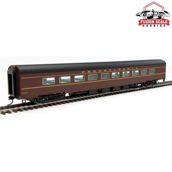 Walthers Proto HO Scale 85' Budd 68-Seat Full Diner Pennsylvania Railroad Class D85C w/Decals (Tuscan, black, Dulux)