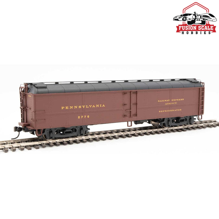 Walthers Proto HO Scale 50' Pennsylvania Class R50b Express Reefer Pennsylvania Railroad #2776 (Tuscan, black, Dulux)