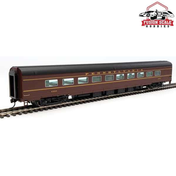 Walthers Proto HO Scale 85' Budd 68-Seat Full Diner Pennsylvania Railroad Class D85C #4620 (Tuscan, black, dulux)