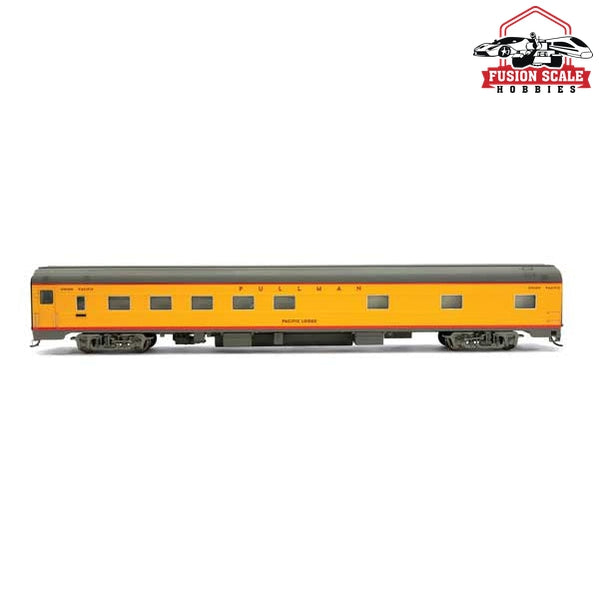 Walthers Proto HO Scale 85' Budd 10-6 Sleeper - City of San Francisco Union Pacific(R) - Pacific Lodge (yellow, gray, red)