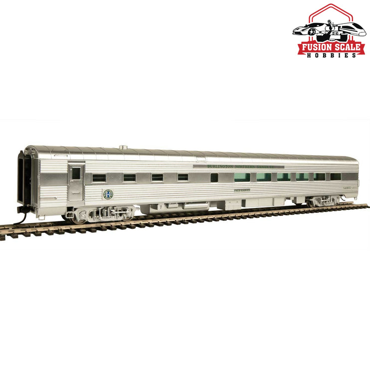 Walthers Proto HO Scale 85' Pullman-Standard 36-Seat Diner - Ready to Run BNSF #11 Fred Harvey, Business Train (Real Metal Finish)