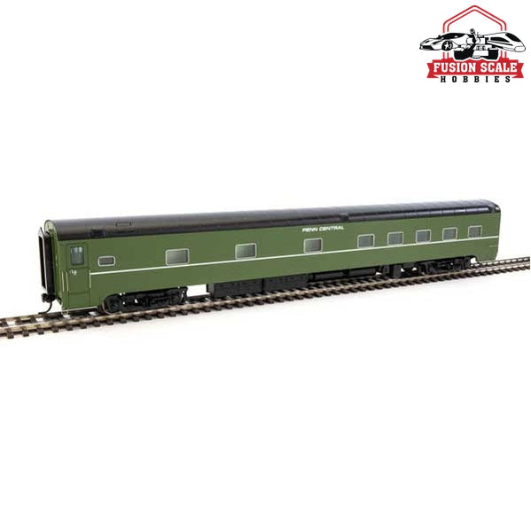 Walthers Proto HO Scale 85' Pullman-Standard 10-6 Sleeper, Plan 4140 - No Skirts Penn Central Standard w/Decals