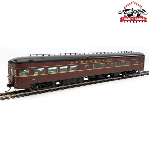 Walthers Proto HO Scale 85' Pullman-Standard Bedroom-Buffet-Lounge-Observation Pennsylvania Railroad View Series w/Large Tail Sign