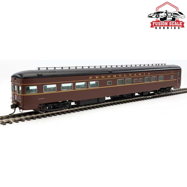 Walthers Proto HO Scale 85' Pullman-Standard Bedroom-Buffet-Lounge-Observation - LED Lighting Pennsylvania Railroad View Series w/Standard Tail Sign