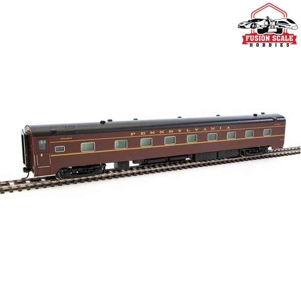 Walthers Proto HO Scale 85' Pullman-Standard 12-4 Sleeper Plan 4130 - LED Lights No Skirts Pennsylvania Railroad Class PS124 Standard w/Decals