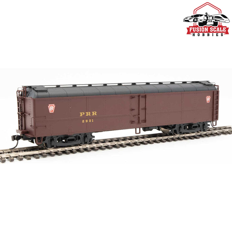 Walthers Proto HO Scale 50' Pennsylvania Class R50b Express Reefer Pennsylvania Railroad #2901 (Tuscan, black; Keystone Logos, gold)