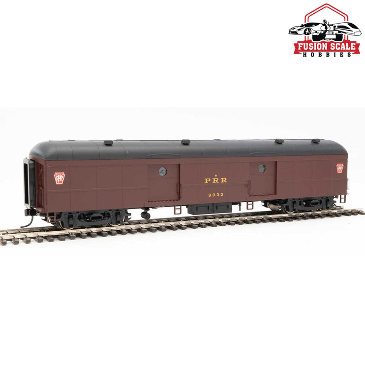 Walthers Proto HO Scale 60' Pennsylvania Class B60b Baggage Car w/Standard Doors Pennsylvania Railroad #9030 (Modern w/Keystone, Non Messenger)