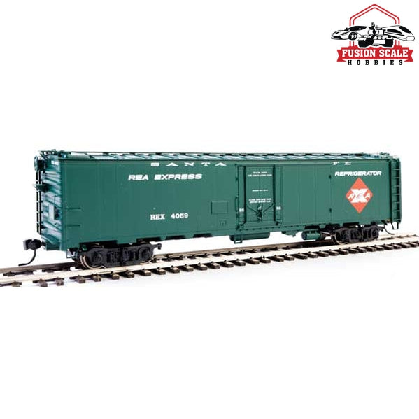 Walthers Proto HO Scale 50' REA Riveted Steel Express Reefer Santa Fe #4059