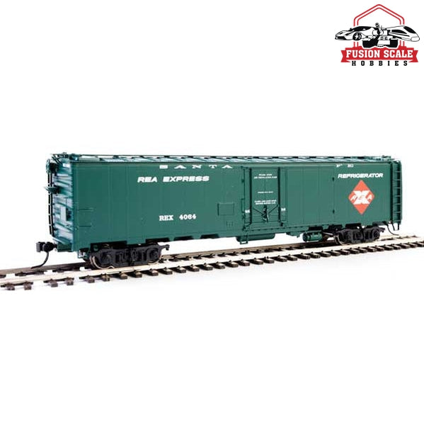 Walthers Proto HO Scale 50' REA Riveted Steel Express Reefer Santa Fe #4064