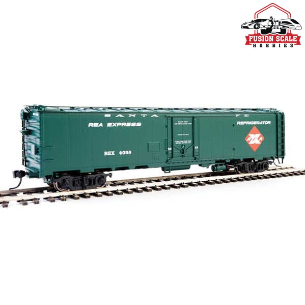 Walthers Proto HO Scale 50' REA Riveted Steel Express Reefer Santa Fe #4098