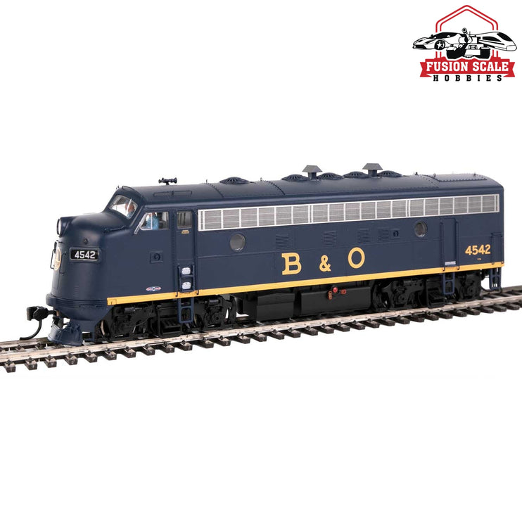 Walthers Proto HO Scale EMD F7A-B Set - LokSound 5 Sound & DCC Baltimore & Ohio #4542, 5483