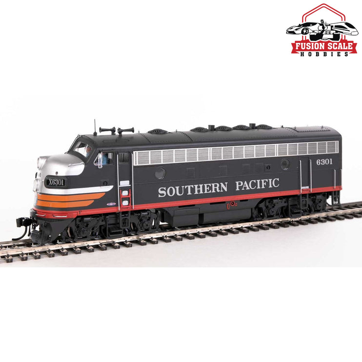 Walthers Proto HO Scale EMD F7A-B Set - LokSound 5 Sound & DCC Southern Pacific(TM) #6301, 8301 (Black Widow)