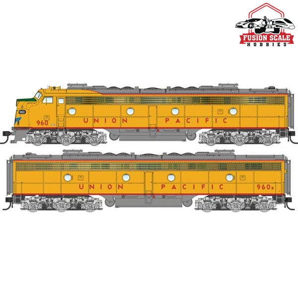 Walthers Proto HO Scale EMD E9A - E9B - LokSound 5 Sound & DCC - City of San Francisco Union Pacific(R) #960, 960B (yellow, gray, red)