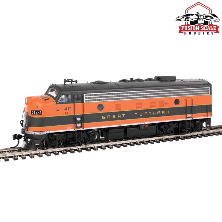 Walthers Proto HO Scale EMD F7A-B Set - Standard DC Great Northern #314A, 314B