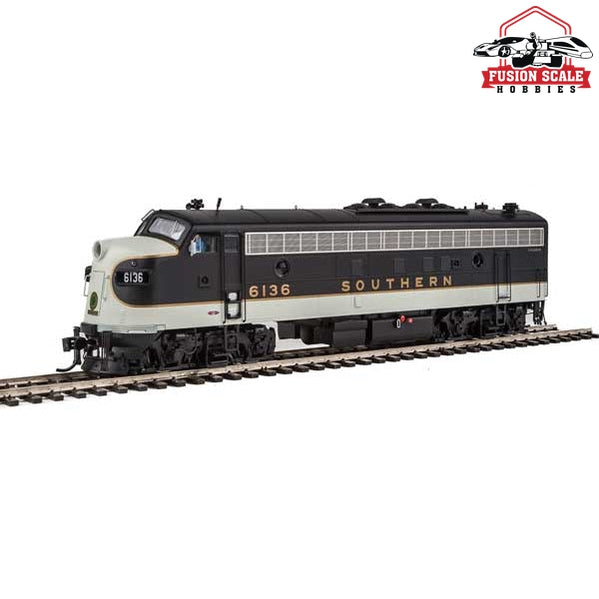 Walthers Proto HO Scale EMD FP7 - FP7 Standard DC Southern Railway 6136, 6144 (black, white, Dulux Gold)