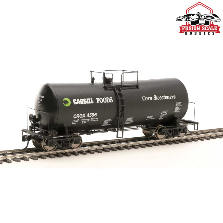 Walthers Proto HO Scale 40' UTLX 16,000-Gallon Funnel-Flow Tank Car - Ready to Run Cargill Corn Sweetener CRGX #4556